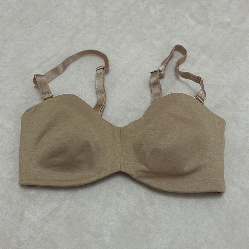 Delimira Women's Tan and Cream Bra